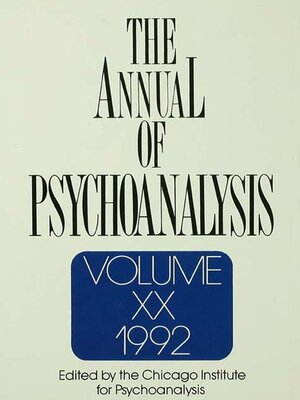 cover image of The Annual of Psychoanalysis, V. 20